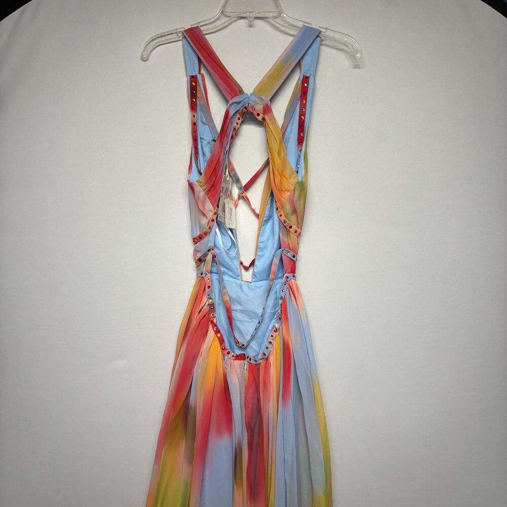NWT Bella Barnett Women Eileen Printed Maxi Dress Size Large D125 -24 - Picture 16 of 16
